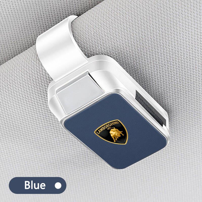 

Car Portable Glasses Storage Multi-functional Sunshade Board Clip For Lamborghini Urus Huracan Aventador Premium Accessories синий