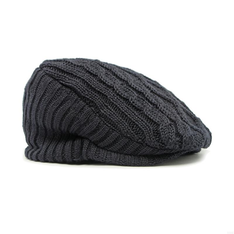 British Beret Hat Fleece Lined For Warmth Elastic Adaptive Fit Windproof Design Suitable For Both Men And Women Y08E