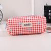 Cotton Bow Makeup Bag Pen Case For Girls With Large Capacity And Cute Storage