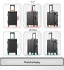 20" Aluminum-Magnesium Alloy Suitcase with Leather Handle - Jelly Wheel Design