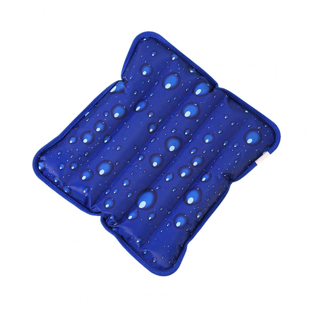 Inflatable Seat Cushion Foldable Summer Ice Cooling Mat Waterproof Inflatable Seat Cushion Home Office Chair Water Seating Pad синий 1260₽