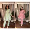 Indian Women Cotton Top Kurti Pant Set Bollywood Designer Ethnic Kurta Cord Set