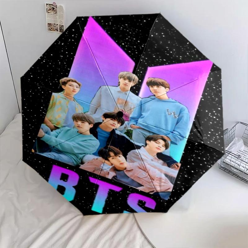 BTS Automatic Umbrella - Suitable Travel Outdoor Portable Umbrella Birthday Gift Daily Essentials