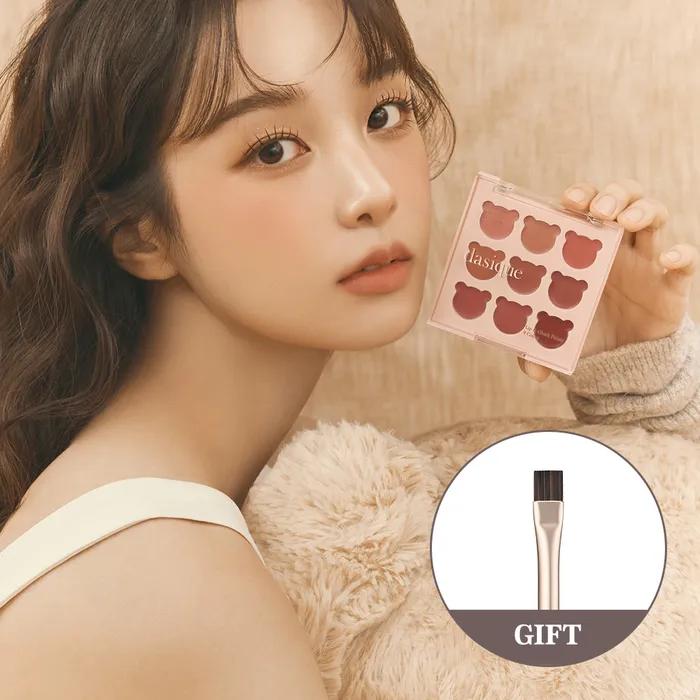 Mood Painting Lip & Cheek Palette (+Painting Lip Brush Gift) 05 Cozy Bear