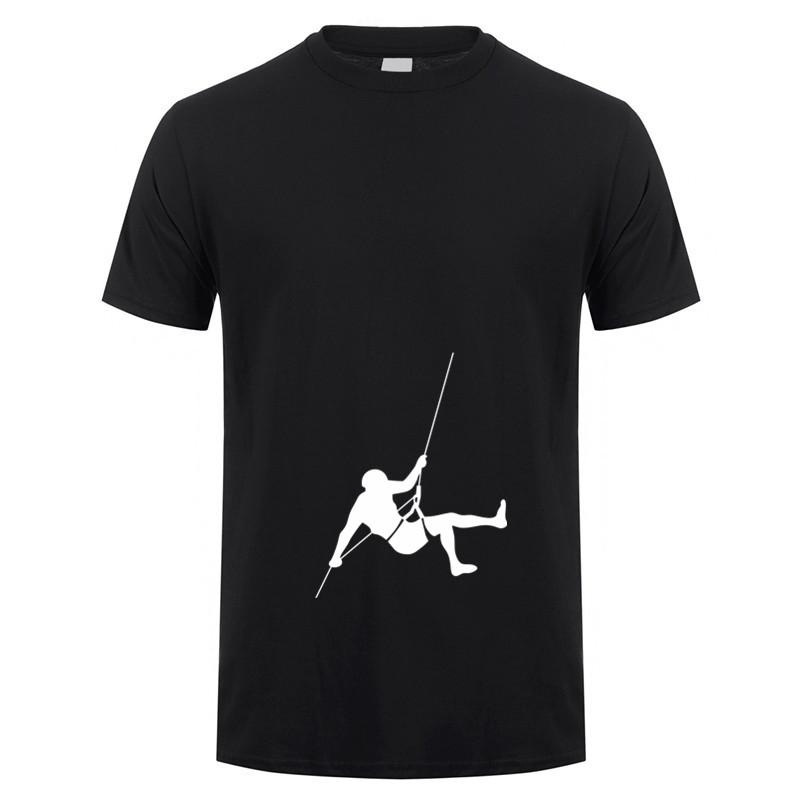 Funny Climbing T Shirt Mens Cotton Short Sleeve Climb Mountain Tshirt Climber Gift Top Tees