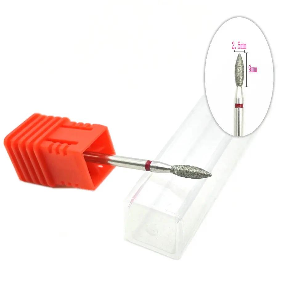 20pcs Diamond Nail Drill Milling Cutter for Manicure Rotary Bits Cuticle Clean Accessory Dental Diamond Burs Polisher 2.35mm