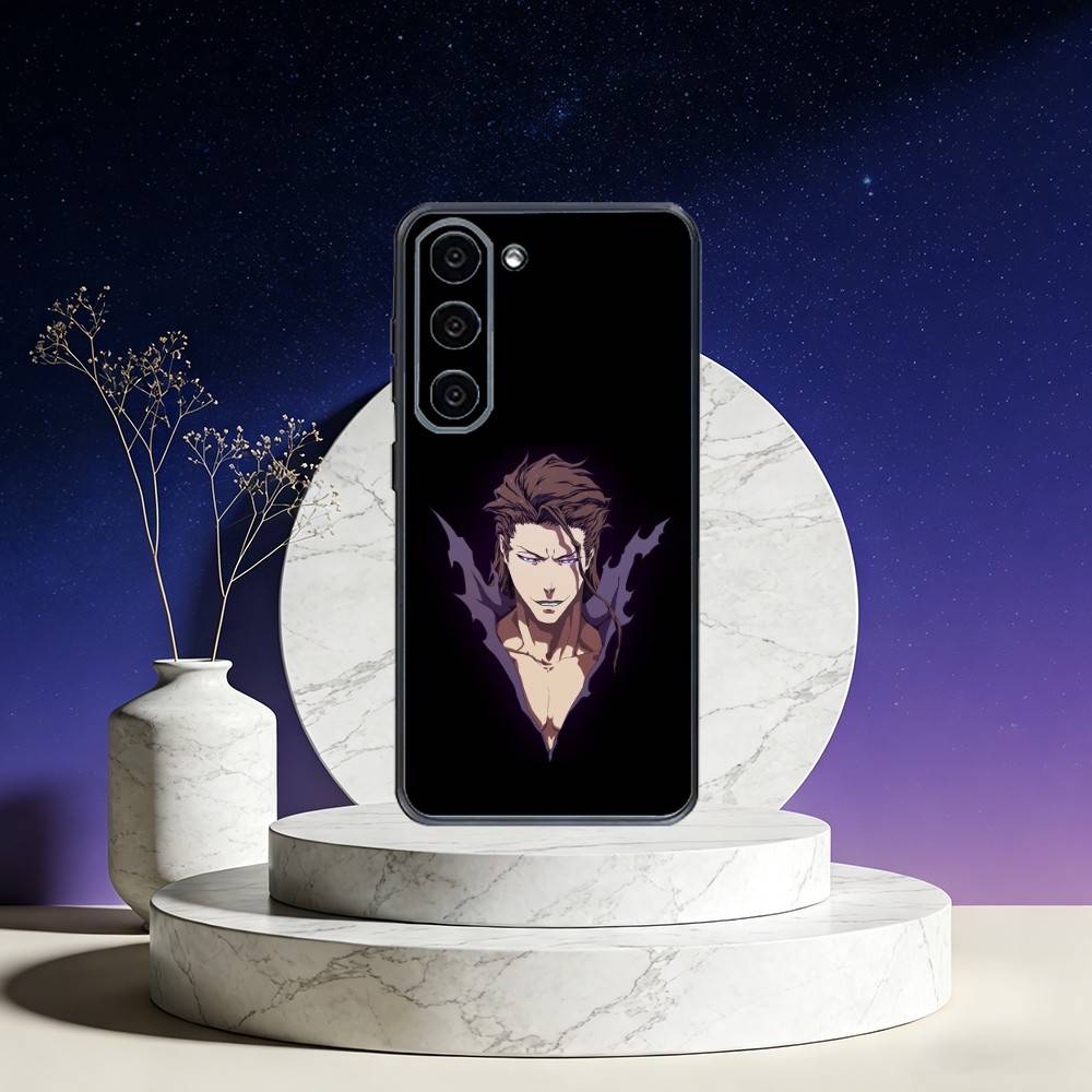 A-Anime A-Aizen S-Sousuke Phone Case For Samsung Galaxy A73,A72,A71,A70,A53,A52,A51,Others Soft Black Cover