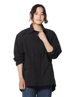 Cămașă de exterior TAKIBI Cămașă ușoară Ripstop Neagră [Snow Peak] L/S