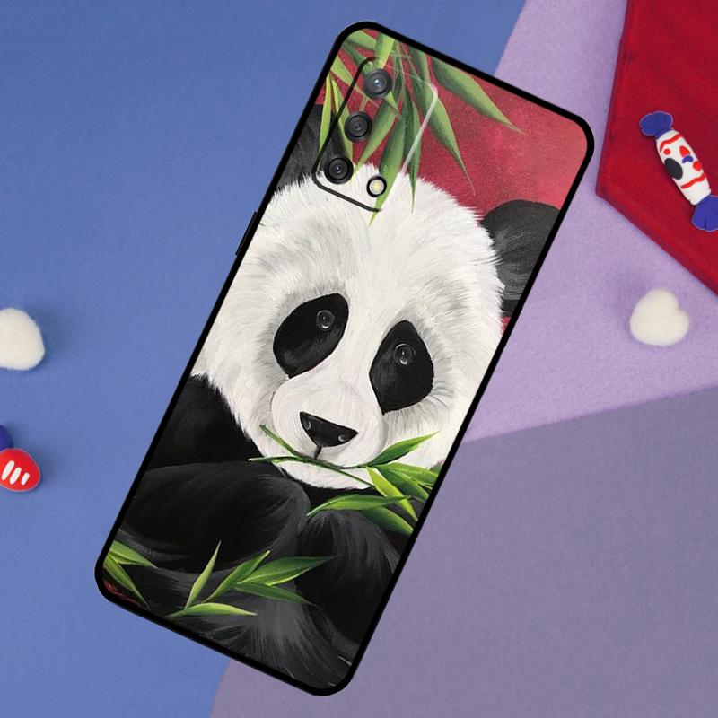 Panda Animal Cute Bear Case For Oppo A5 Pro A6 A57 A17 A78 A54 A74 A94 A76 A16 A96 A18 A40 A60 A80 A38 A58 A98 A15