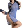 Sexy Underwear Sexy Passion Antique Style Republic of China Uniform Cheongsam Classical Women Free Long Perspective Suit Women