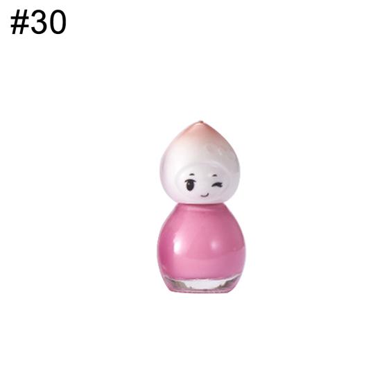 Doll Design Clear Kids Nail Polish Quick Drying Long Lasting Varnish Lacquer