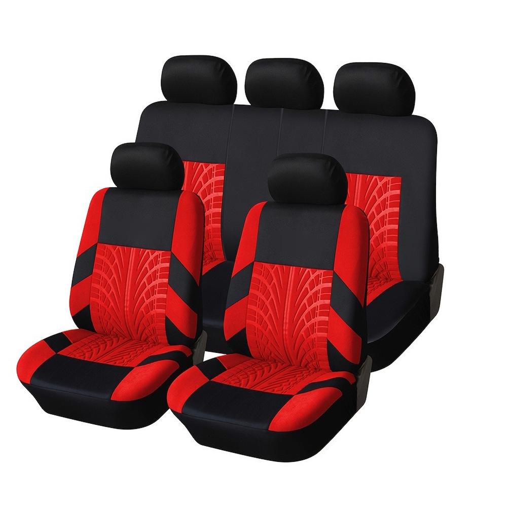 Universal 9-Piece Car Seat Cover Set for Five-Seat Vehicles - All-Season Cushions 9-piece set (Five-seat full set)