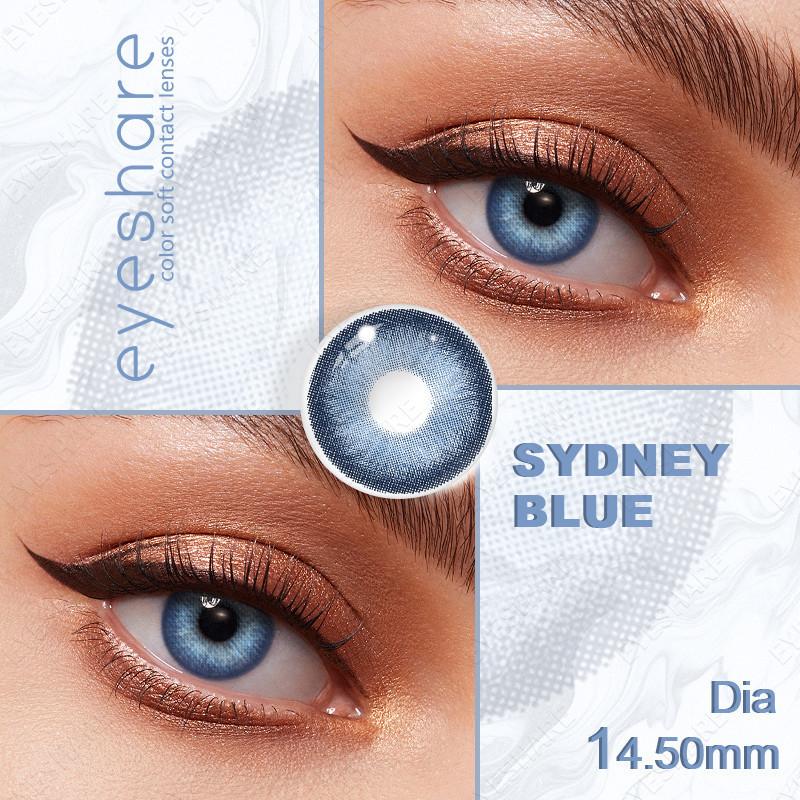 Eyeshare 1 Pair High Quality Natural Color Blue Contact Lenses Eye Cosmetic