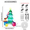 6.8FT LED Inflatable Xmas Yard Decor Santa Climbing Tree with Dog Gift Boxes Christma Decoration Supplies Home Ornament Toy Gift