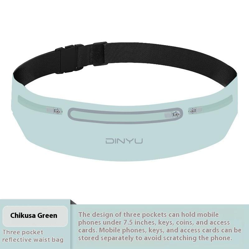 

Спортивна поясна сумка Сумка-бананка Гаманець Регульована Унісекс Кишенька для бігу Ремінь Портативний тримач для телефону Невидима Водонепроникна Сумка для спортзалу