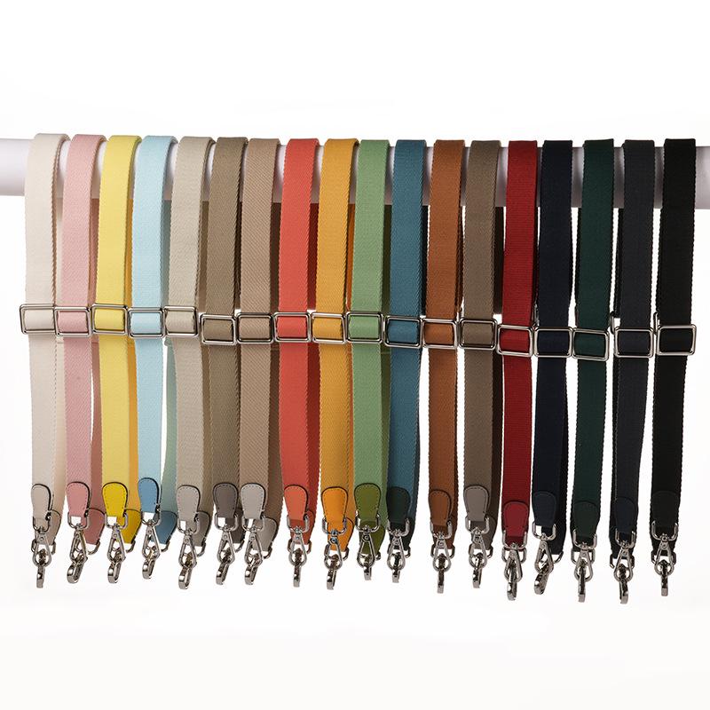 MHS-F-37 2,5CM Jednobarevný Nastavitelný Plátěný Popruh Přes Tělo/Přes Rameno Náhradní