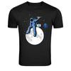 Astronaut Sitting On Moon Paper Airplane Graphic T-Shirt