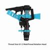 2pcs Plastic Sprinkler Head G1/2 Male Thread Lawn Watering Sprinkler Head  Lawn Irrigation