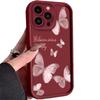 Creative pink butterfly for Apple 17 mobile phone case iphone16promax15pro/14/13/
