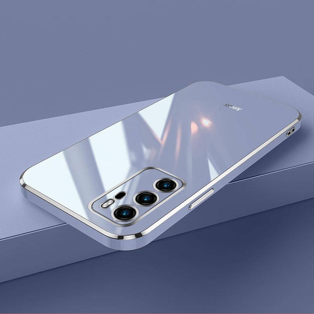 For Huawei P40 Case Luxury Square Plating ANA-AN00, ANA-TN00, ANA-NX9, ANA-LX4 Phone Case ShockProof Silicone Back Cover Fundas