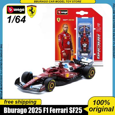 Auf Lager Neues Produkt Bburago F1 1:64 Ferrari SF25 #16 #44 Version Legierung Luxusfahrzeug Formelrennen Diecast Modell Spielzeug Geschenk