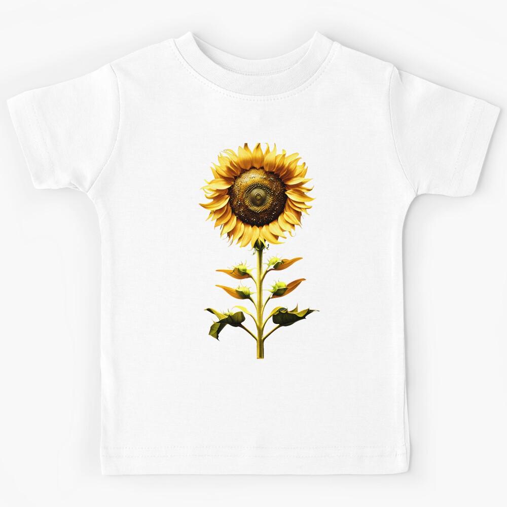 Golden lone sunflower Kids T-Shirt 130
