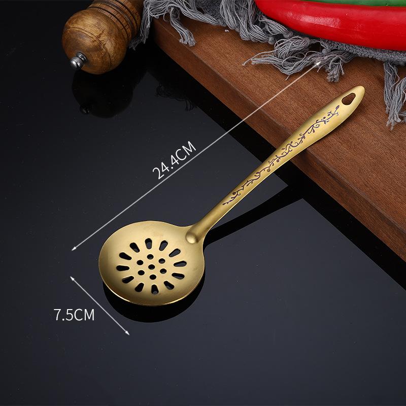 Stainless Steel Spatula Colander Frying Cooking Utensils Wholesale Shovel Hot Pot Household Kitchen Set Utensil Tools Gadgets