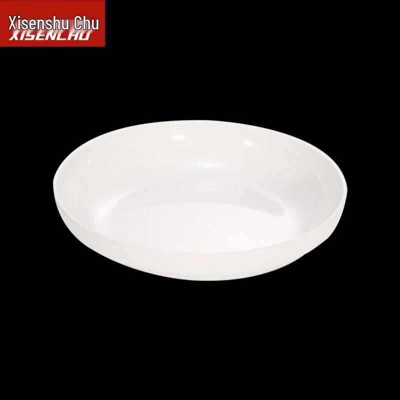 Xisenchu White Melamine Round Buffet Plate