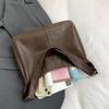 Soft Faux Leather Crossbody Bag for Women Vintage Style Tote Bucket Handbag Large Capacity