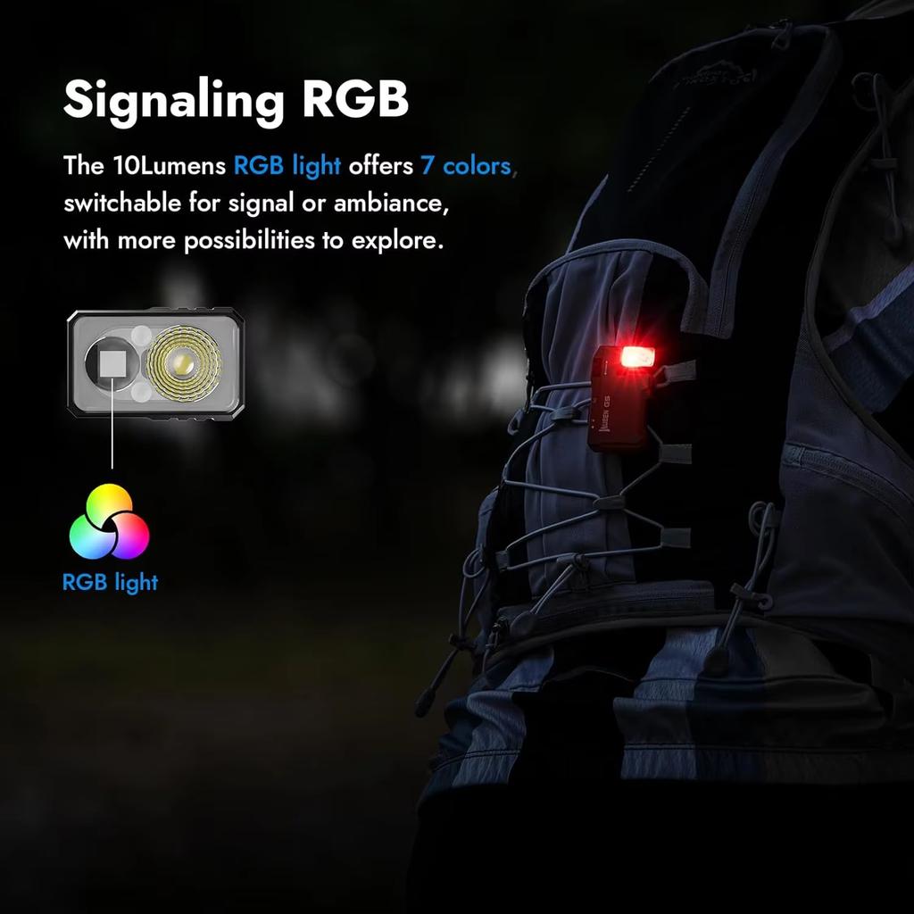 G5 EDC Flashlight 400Lumens Portable Pocket Mini Light Waterproof Torch 180° Rotating Head With Magnetic Tail For Outdoor