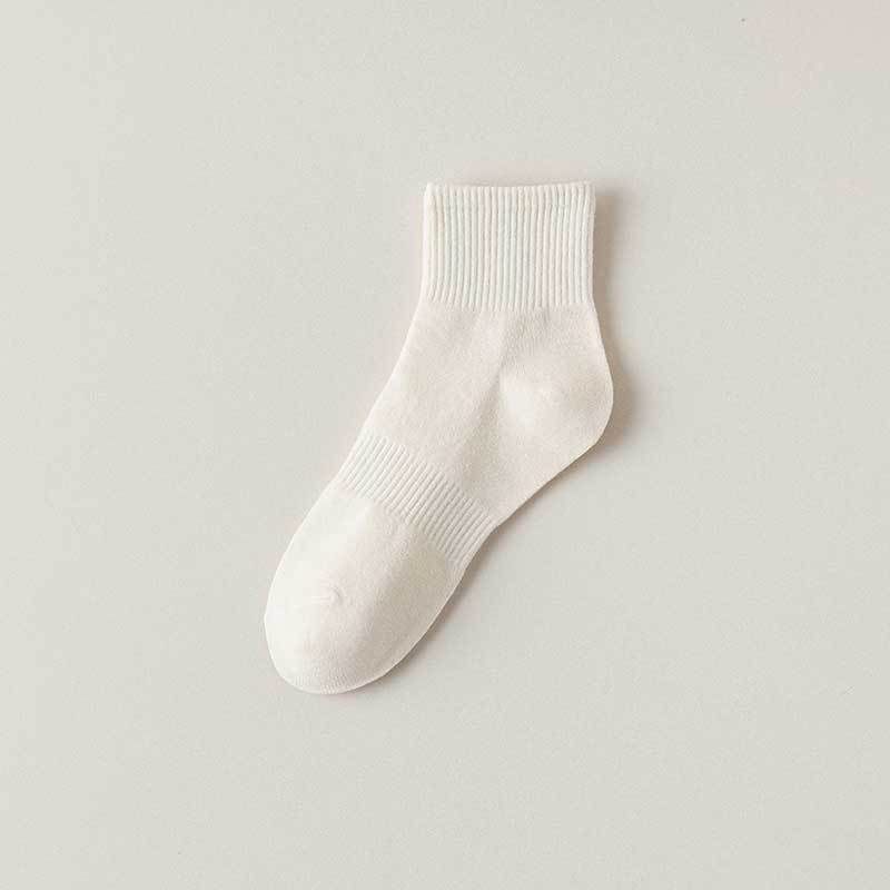 

Женские весенне-летние однотонные носки из хлопка, новый стиль, повседневные, спортивные, трендовые, короткие 1 pair света кофе