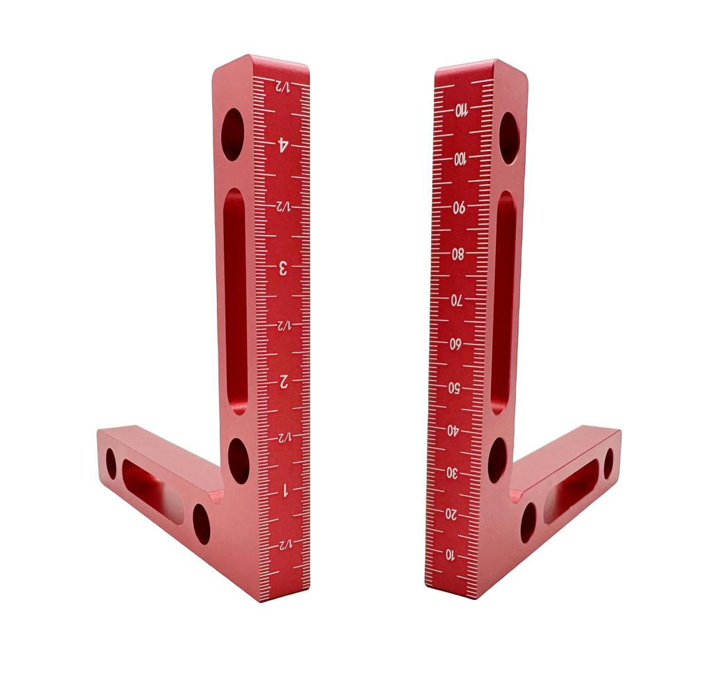 Ansimple Right Angle Set of Corner Fixing 90 Degree Right Perfect DIY Aluminum Alloy Ruler, 2, Clamp, L-Shaped Clamp, Tool, Angle, Woodworking,