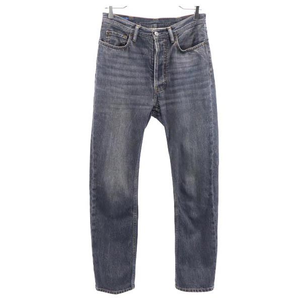 Acne Studios BlaKonst Made In Italy Straight Denim Pants Button Fly Jeans Women Used