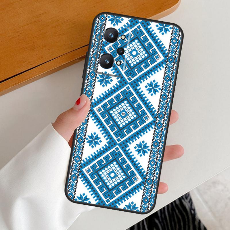 Ukraine Ornament Pattern For Realme C53 C51 C55 C67 C30 C31 C33 C35 C21Y C25s GT5 9 10 11 12 Pro Plus GT Neo 6 Case