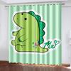 2Pcs Customized Animated Cartoon Small Fresh 3D Printing Curtains, Decorative Curtains For Bedroom, Living Room And Office