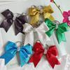 Sophisticated Cheerleader Bowknot Accessory Unique Teen Girl Cheer Bowknot Keyring with Rhinestones Trendy Bag Charm