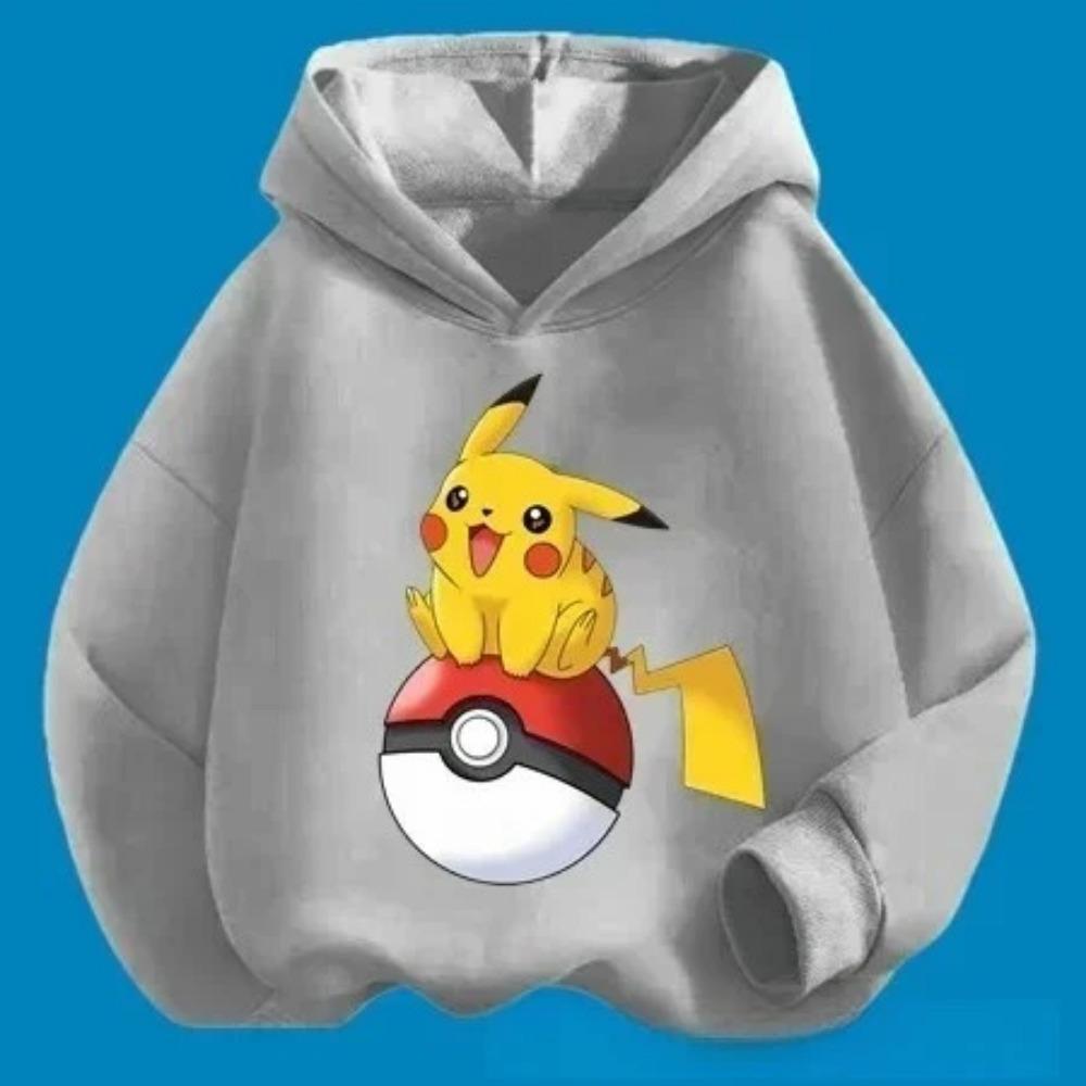 2025 Nová kreslená mikina s roztomilým potiskem Pikachu pro dívky, zimní horký prodej, ležérní pohodlná mikina, sportovní tričko