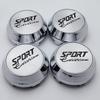 4pcs 60MM ( 56MM I.D) SPORT Edition Logo Emblem Car Wheel Center Caps High Cap Wheels Hub Rim Hubcaps Cover Replace Accessories
