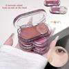 GEGE BEAR Glow-Blush Duo Stick 3.8g Cream-To-Pearl Dewy Flush & Highlighter 2-In-1 Portable Bear Case