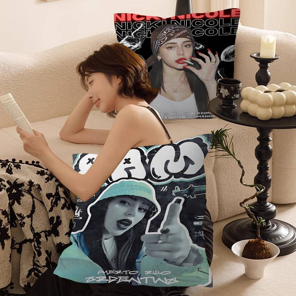 Nicki N-Nicole Singer 45*45cm Cushion Cover Pillow Cover Decor Pillowcase Home Pillowcase For Couch Pillow