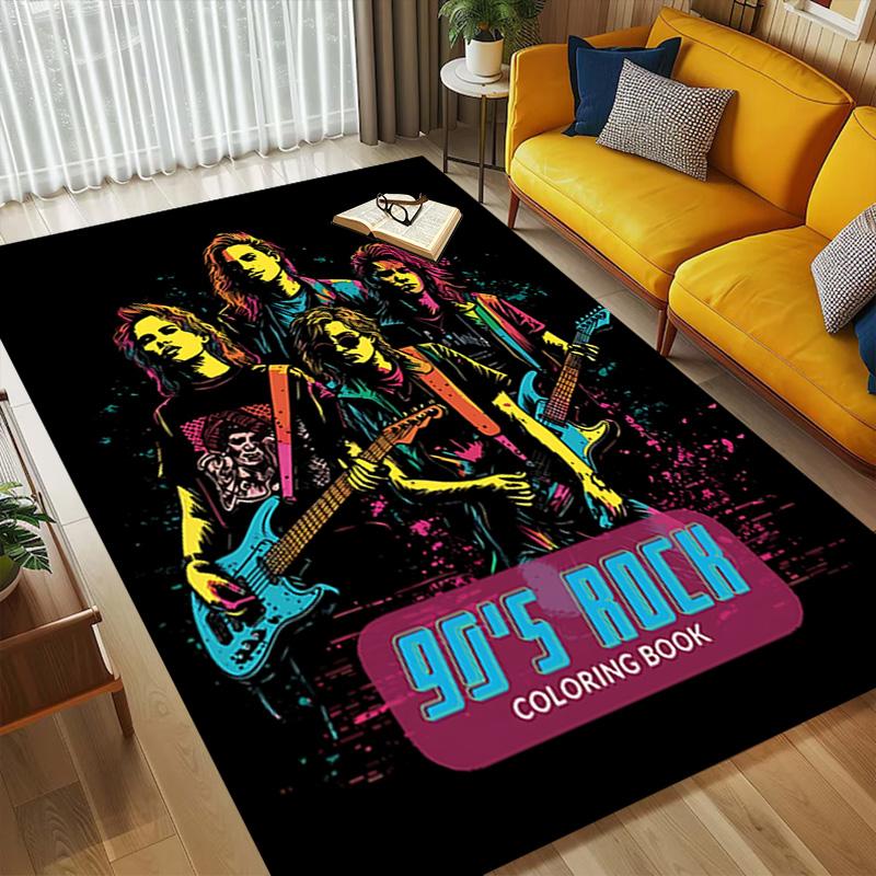Rock Legends Living Room Nonslip Area Rug Soft Carpet For Bedroom Game Playroom Sofa Office Home Decor Doormat Christmas Gift C926777