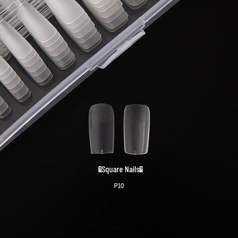 

Teardrop Trapezoidal Almond Nail Extensions: Full & Half Stick, No-Grind.