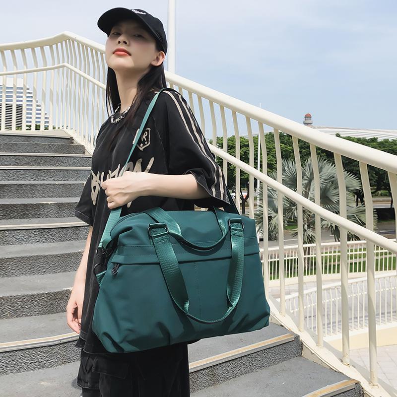 Men's and Women's Simple Leisure Going Out Commuting Portable Travel Bag Going Out for Picnic Ingredients Storage Luggage Bag Can Be Set with Tie Rod