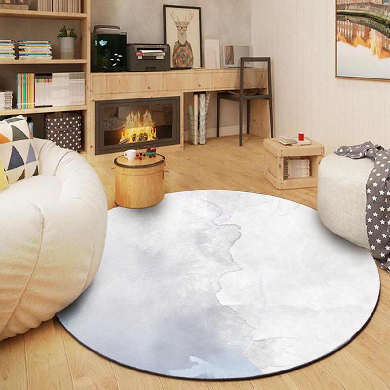 Round Carpet Simple Geometry Living Room Coffee Table Carpet Bedroom Bedside Computer Rocking Chair Mat