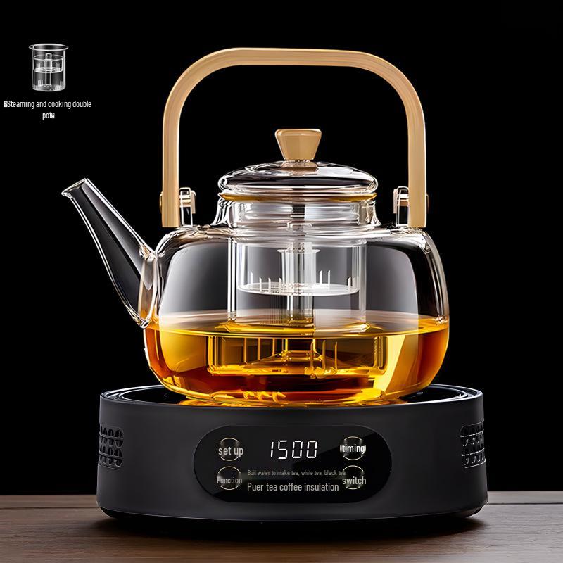Smart Electric Glass Tea Cooker: Compact Ceramic Stove & Health-Preserving Hot Plate Kettle Gift