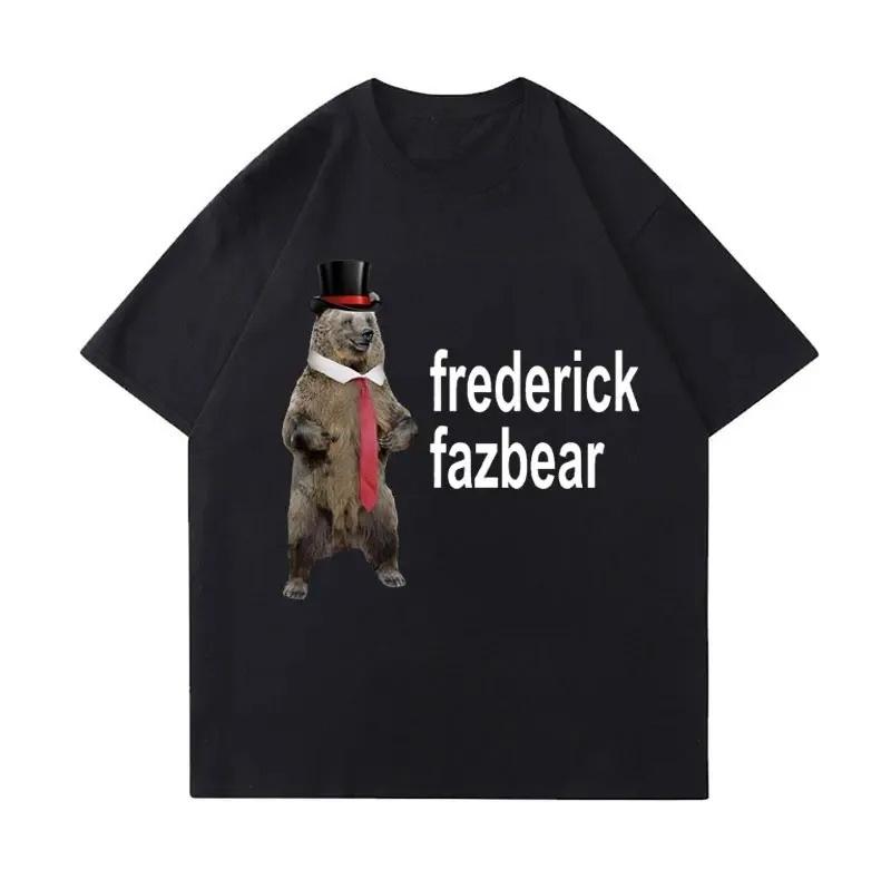 

Frederick Fazbear The Fancy Bear Fnaf T-shirt Women s Fun Expression Pack Clothing T-shirt Short Sleeve T-shirt Fashion Y2K T... S разноцветный