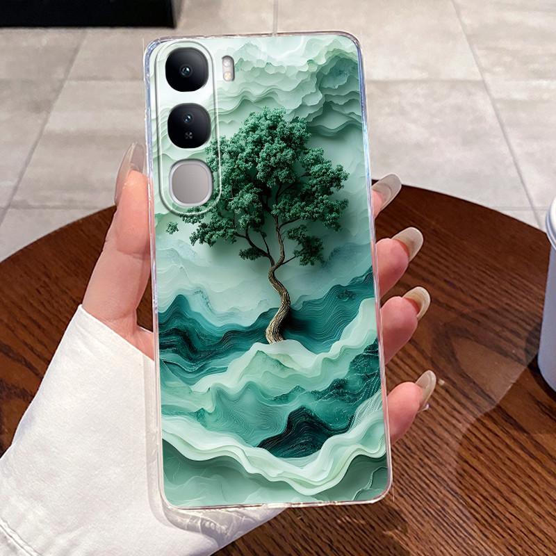 For Vivo V40 Lite (IDN) V2417 Soft TPU Back Cover For Vivo Y200 4G Cases For Vivo Y300 Clear Silicone Cute Rabbit Cat Phone Case