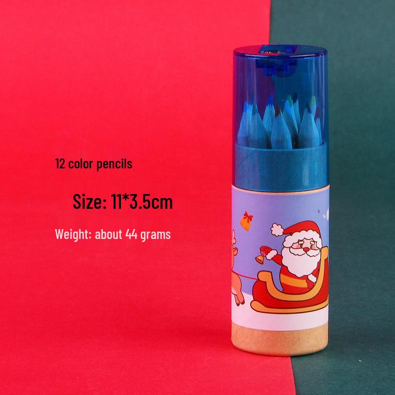12-Color Student Drawing Pencils - Christmas Gifts/Prizes Bucket