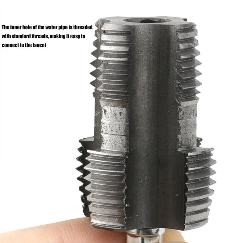 Compact Water Pipe Threader with Ergonomic Design Heavy Duty Internal Thread Cutting Tool for 1/2 3/4inch Water Pipes