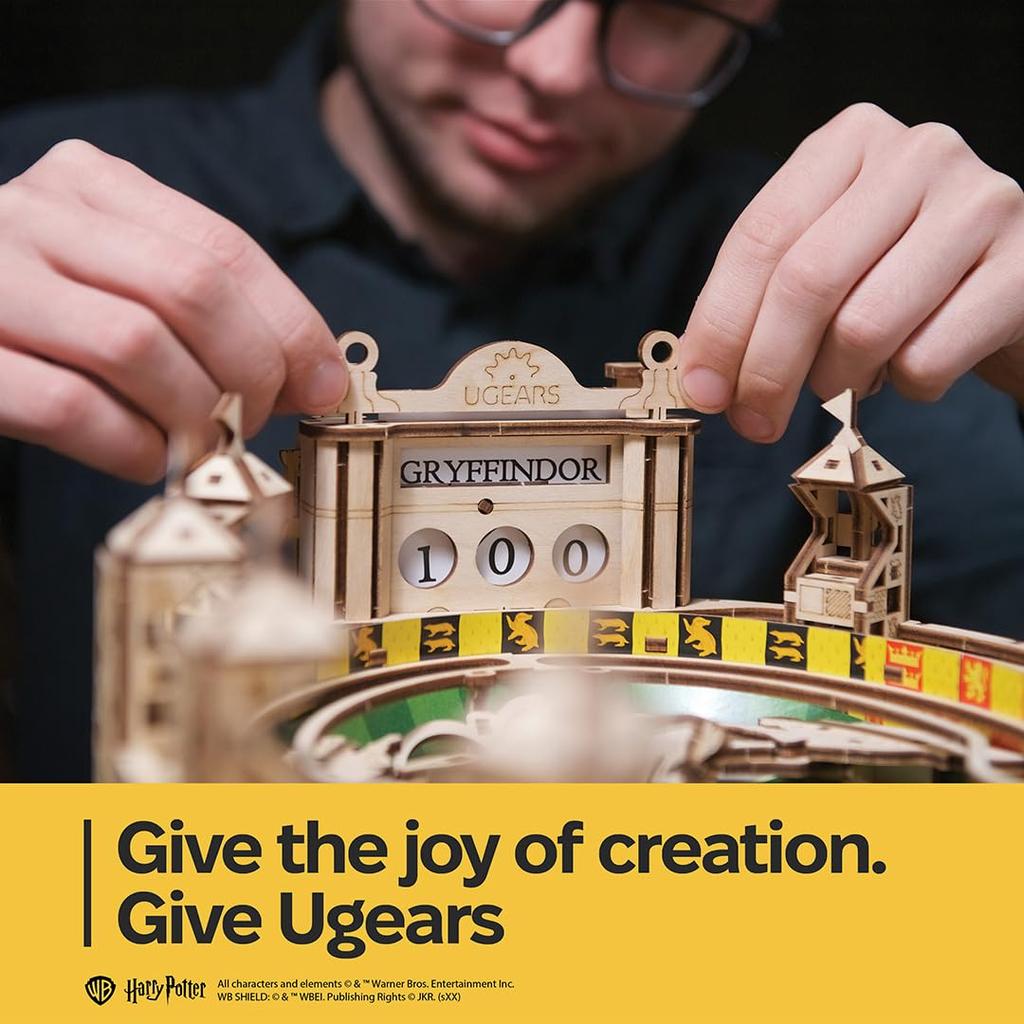 Ugears Harry Potter Quidditch Flipper Holzbastelset Ohne Kleber oder Werkzeuge 70231 Puzzle, & Modelle, Erforderlich, Erwachsene,